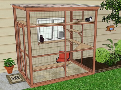 SANCTUARY 6x8 DIY Catio Plan - Catio Spaces