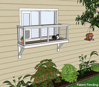 medium window box catio diy catio plan cat enclosure catiospaces