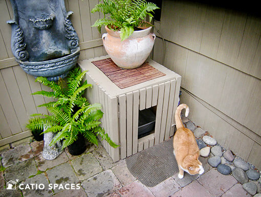 Catio Cat Enclosure Litter Box Serena Sanctuary Catiospaces 510 Wm