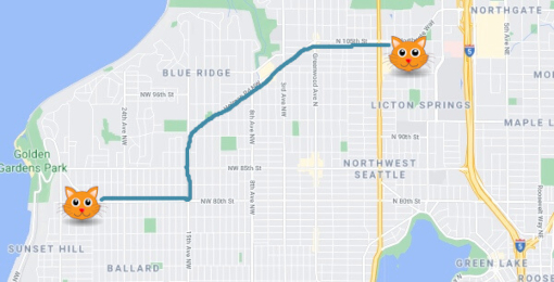 Catio Tour Seattle Map