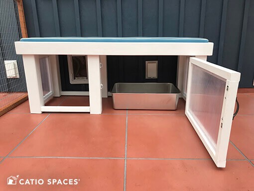 Catiospaces Decorating Catio Diy Catios Litterbox