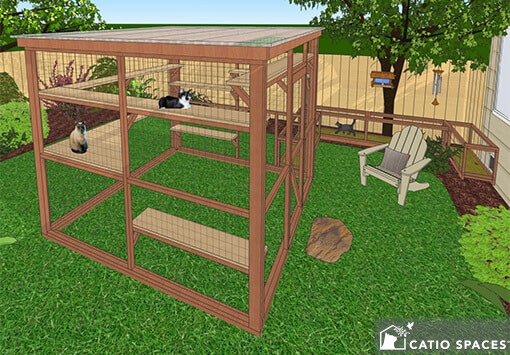 DIY Catio Plan The Oasis Catio Tunnel Plans with 8x8 and 8x10 Options