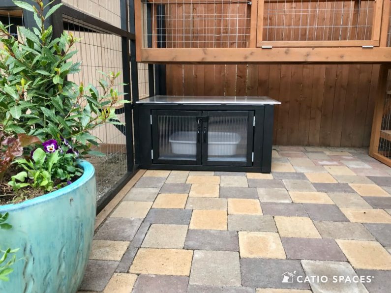 Catio Litter Box Black Catio Tunnel Wm Catiospaces (1)