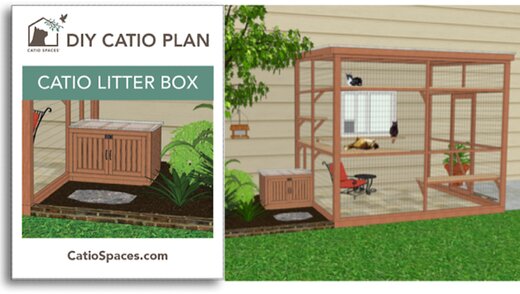 Catio Litter Box Outdoor Outside Cat Enclosure