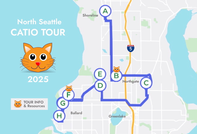 Catio tour seattle map