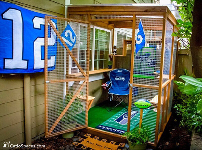 Catiospaces Cat Enclosures Seahawks Catio